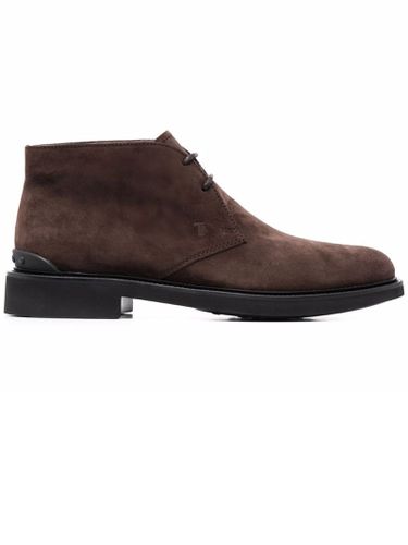 Desert Boots In Brown Suede Tods - Tod's - Modalova