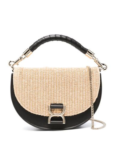 Raffia And Leather Marcie Handbag - Chloé - Modalova