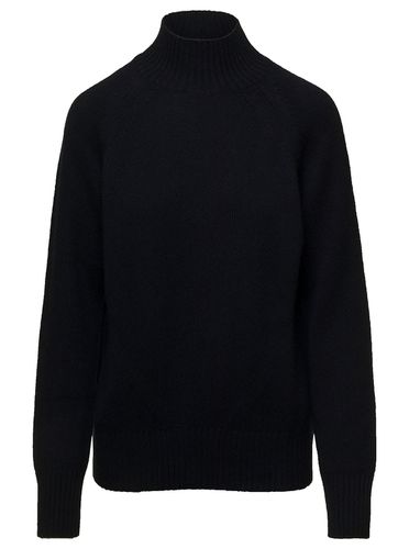 Mockneck Sweater With Ribbed Trim In Cashmere Woman - Allude - Modalova