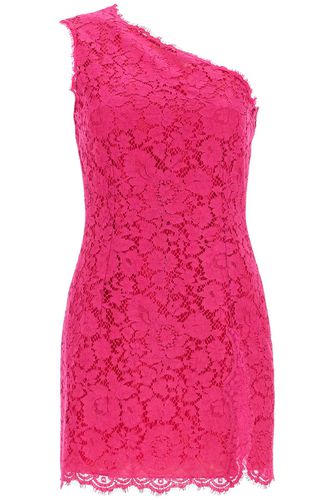 Short Shocking Pink Lace Dress - Dolce & Gabbana - Modalova