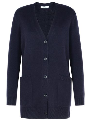 Villar Cardigan In Blue Cashmere Blend - Max Mara - Modalova