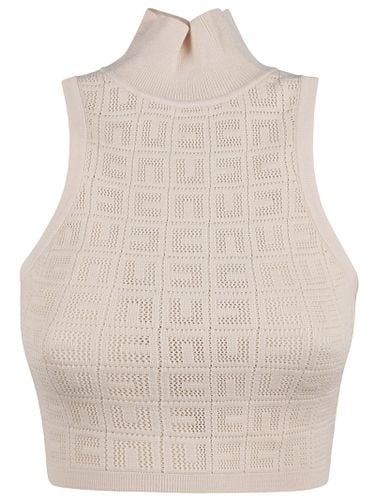 Knitted Cropped Tank Top - Elisabetta Franchi - Modalova