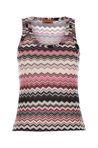 Embroidered Viscose Blend Tank Top - Missoni - Modalova