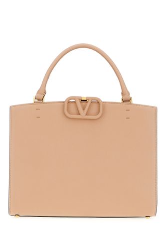 Skin Pink Leather Shopping Bag - Valentino Garavani - Modalova