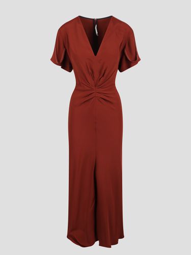 Gathered-detail Crepe Dress - Victoria Beckham - Modalova