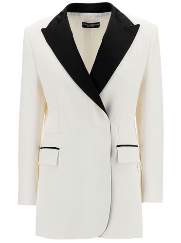 Double-breasted Jacket With Peak Revers In Viscose Blend Woman - Dolce & Gabbana - Modalova