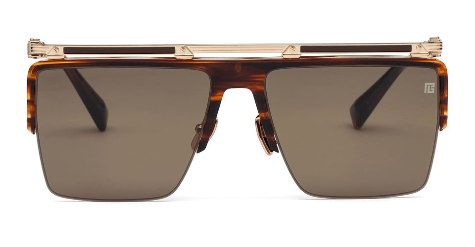 Triomphe - Swirl / 12k Sunglasses - Balmain - Modalova