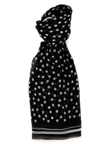 Polka Dot Chiffon Scarf - Dolce & Gabbana - Modalova