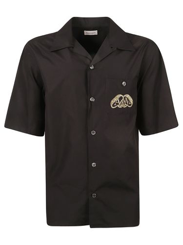 Logo Embroidered Patched Pocket Shirt - Alexander McQueen - Modalova