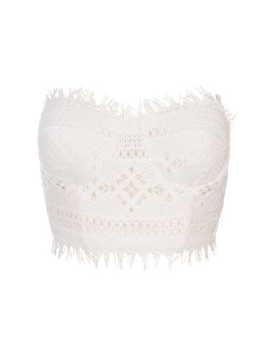 Macramé Lace Sleeveless Top - Ermanno Scervino - Modalova