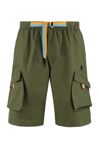 Cotton Cargo Bermuda Shorts - Marcelo Burlon - Modalova