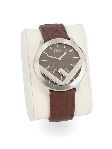 Fendi Logo Detailed Round Watch - Fendi - Modalova