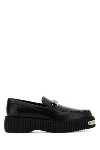 Gucci Black Leather Loafers - Gucci - Modalova