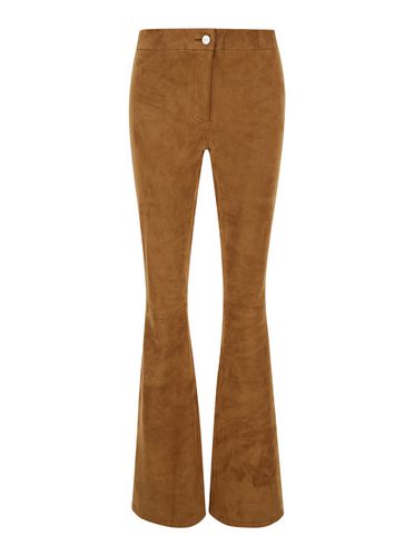 Black Flared Trousers In Suede Woman - ARMA - Modalova