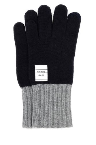 Thom Browne Two-tone Wool Gloves - Thom Browne - Modalova