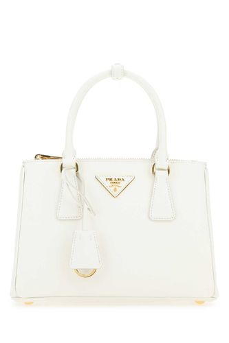 Ivory Leather Mini Galleria Handbag - Prada - Modalova