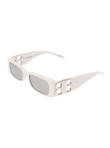 Dynasty Rectangle Rectangular Sunglasses With Silver-tone Detailing In Acetate Woman - Balenciaga - Modalova