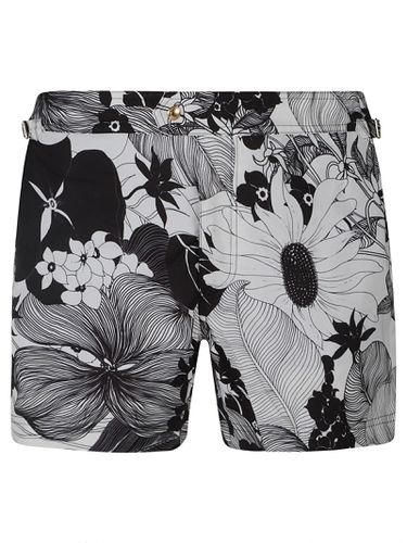 Allover Floral Print Swim Shorts - Tom Ford - Modalova