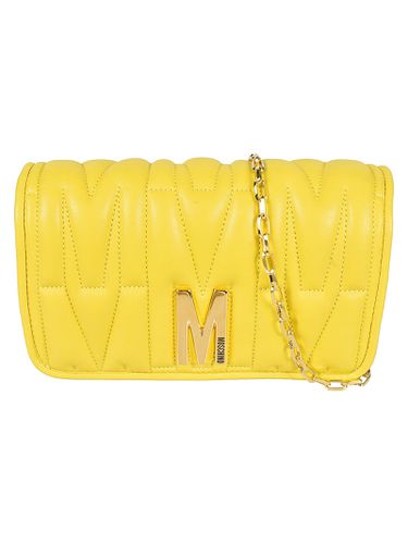 M Plaque Quilted Flap Chain Shoulder Bag - Moschino - Modalova