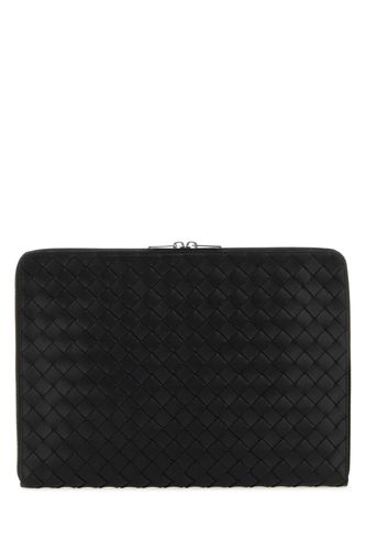 Black Leather Document Case - Bottega Veneta - Modalova