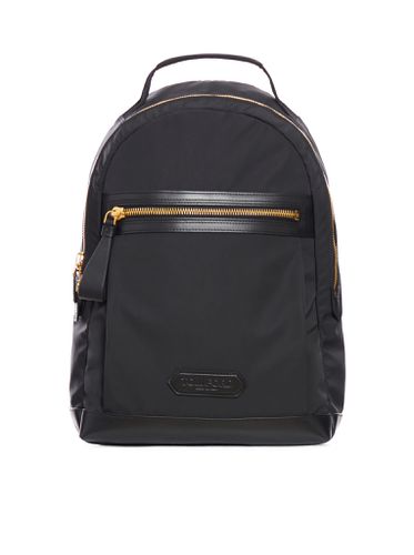 Nylon Backpack With Leather Inserts - Tom Ford - Modalova