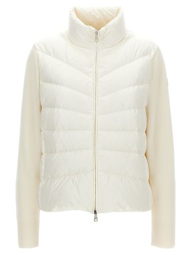 Wool Sleeve Insert Down Jacket - Moncler - Modalova