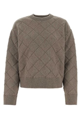 Dove Grey Stretch Wool Blend Sweater - Bottega Veneta - Modalova