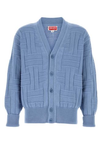 Kenzo Light Blue Cotton Cardigan - Kenzo - Modalova