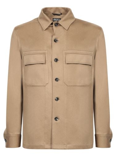 Zegna Oasi Cashmere Beige Overshirt - Zegna - Modalova