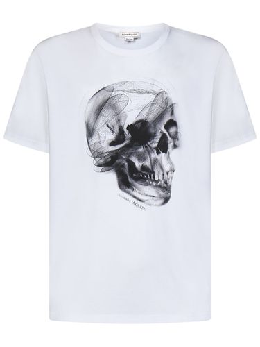 Dragonfly Skull T-shirt - Alexander McQueen - Modalova