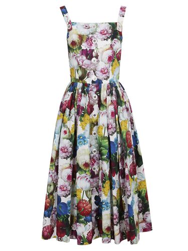 Flower Sleeveless Dress - Dolce & Gabbana - Modalova