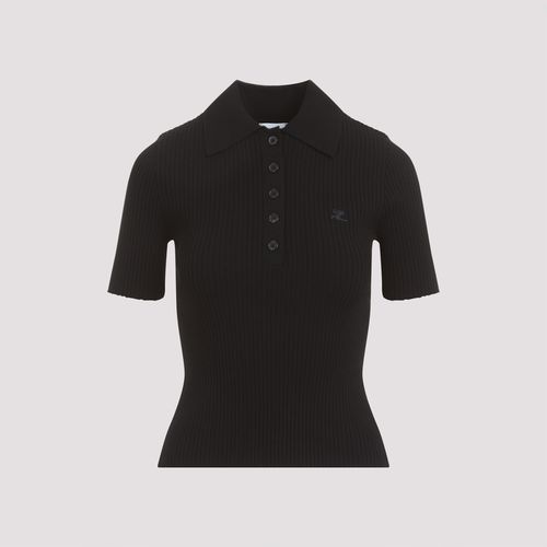 Signature Ribbed Knit Polo - Courrèges - Modalova