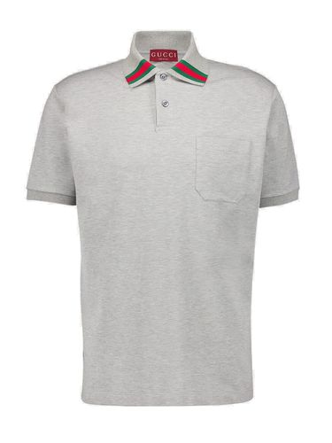 Gucci Web Detailed Polo Shirt - Gucci - Modalova