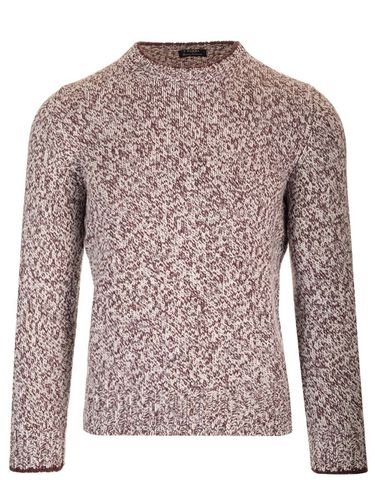 Moulinè Wool Crewneck Sweater - Barba Napoli - Modalova