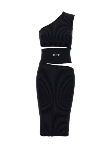 Off-White micro Boucl Dress - Off-White - Modalova