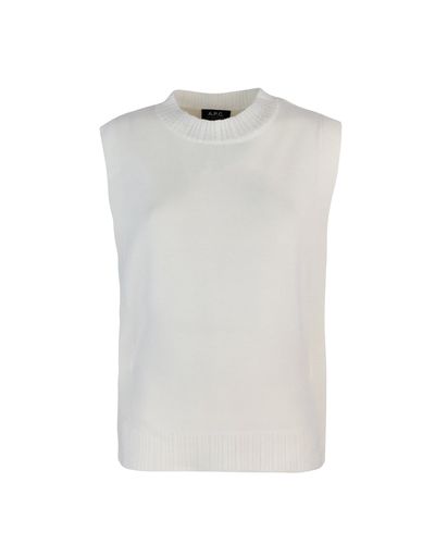 A. P.C. Crewneck Knitted Vest - A.P.C. - Modalova