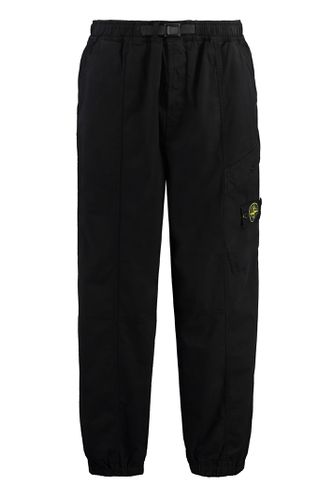 Stretch Cotton Cargo Trousers - Stone Island - Modalova