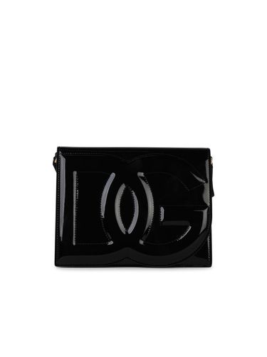 Shiny Leather Shoulder Bag - Dolce & Gabbana - Modalova