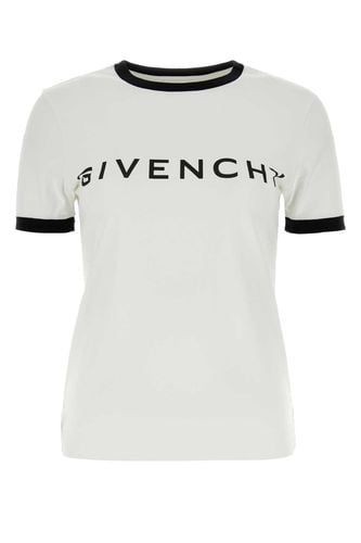 White Stretch Cotton T-shirt - Givenchy - Modalova