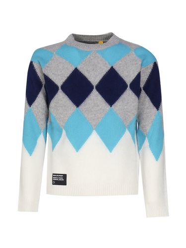 Argyle Sweater In Wool And Cashmere - Moncler - Modalova