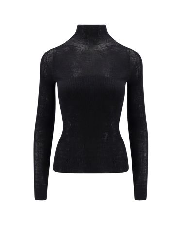 Versace Black Wool Knitwear - Versace - Modalova