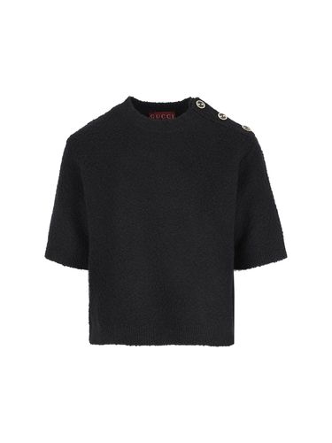 Interlocking G Buttoned Knit Top - Gucci - Modalova