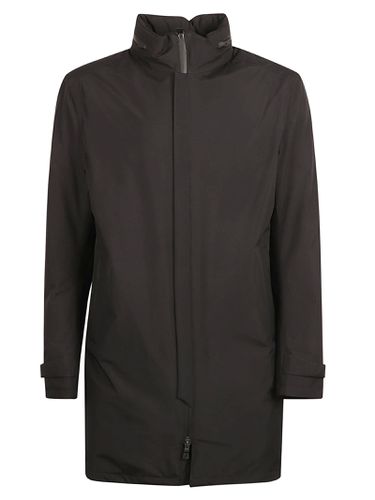 High-neck Plain Zipped Raincoat - Herno - Modalova
