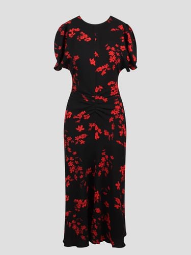 Abito Midi Floreale - Victoria Beckham - Modalova