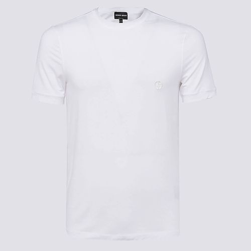 Giorgio Armani White Cotton T-shirt - Giorgio Armani - Modalova