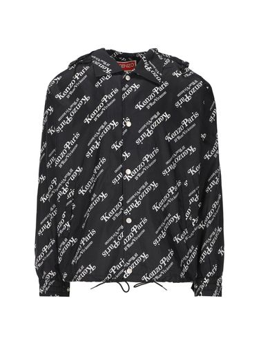 All-over Logo Printed Windbreaker - Kenzo - Modalova