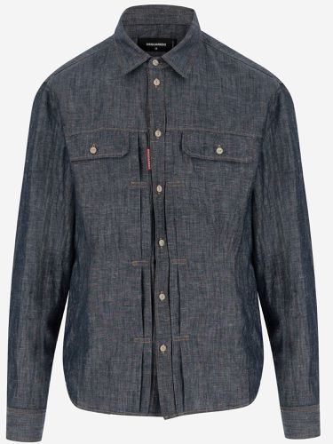 Dsquared2 Cotton And Linen Shirt - Dsquared2 - Modalova