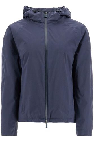 Short Waterproof Breathable Outdoor Jacket Dark Blue - Herno - Modalova