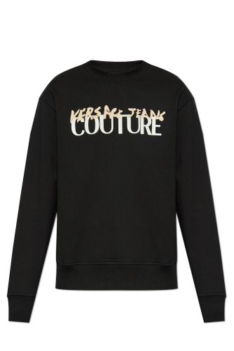 Sweatshirt With Printed Logo - Versace Jeans Couture - Modalova