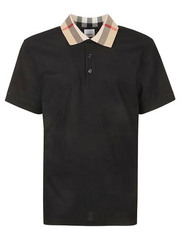 Burberry Check Collar Polo Shirt - Burberry - Modalova